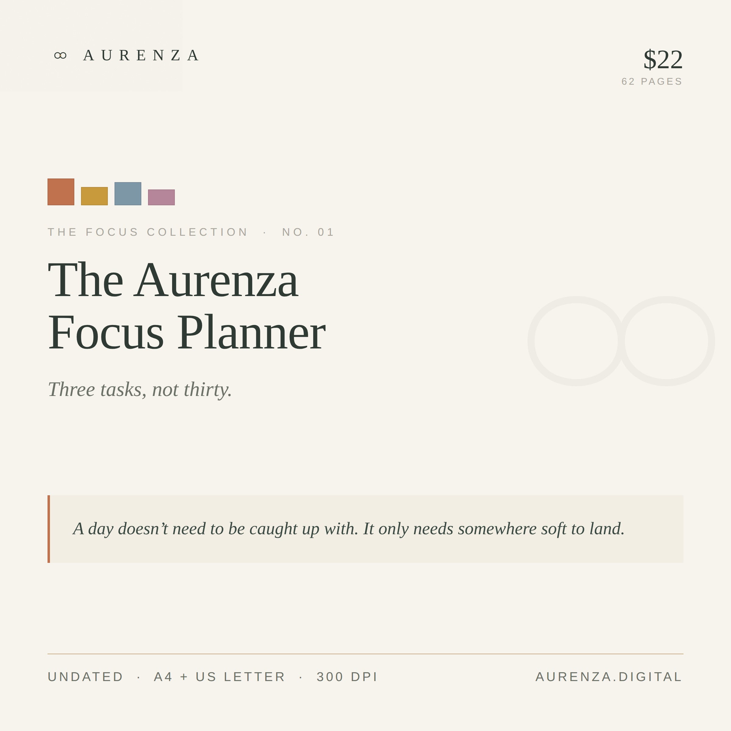 The Aurenza Focus Planner