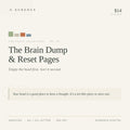 The Brain Dump & Reset Pages